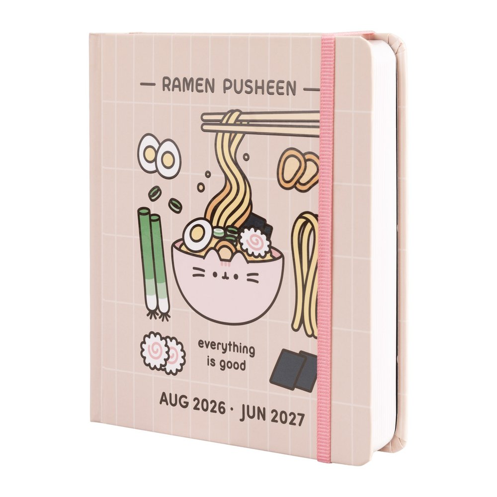 Grupo Erik Pusheen - Sushi Roll 2026/2027 Day Per Page M Casebound 11 Months Academic School Diary - Multicolours